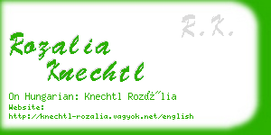 rozalia knechtl business card